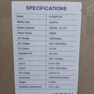 Oukitel P1000plus 1024wh mel-0006 - 2/2