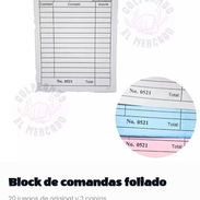 Block de comandas foliado - Img 55600086