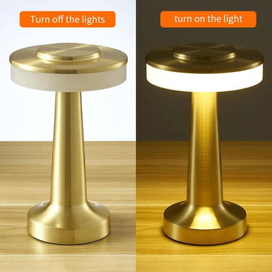Lámpara de Escritorio mesa LED táctil 🌙✨ recargable USB, 3 niveles de brillo regulable, hotel, bar y hogar - 2/5