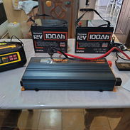 Se vende Kit de 3kwh, 2 baterías humsienk LiFePO4 12 v 100ah 1280eh, inversor MWXNE 3000w, cargador EverStart - Img 55732530