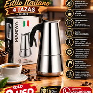 ☕ CAFETERA ☕ MARWA ESTILO ITALIANO 4 TAZAS TC-0023. MENSAJERÍA CON FACTURA Y GARANTÍA. 📲 54833699 - Img 57996027