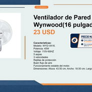 Ventilador de Pared - Img 55454618