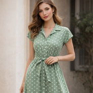 Vestido corto verde - Img 55043019