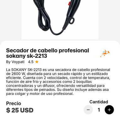 SECADORA/ SECADOR DE CABELLO - 2/2