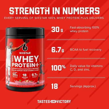 40usd Whey Protein SIX STAR (PLUS) 30gr de proteína 56799461 - Img 79998740