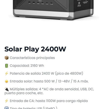 Solar Play 2400 W - 2/2