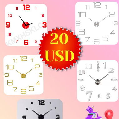 Relojes de pared 2D y 3D - Img 122743679