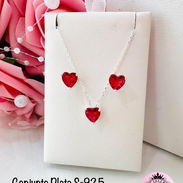 Conjuntos de plata de cadena y aretes elegantes 🙈🙉🙊 - Img 57118550