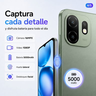 📱 ITEL A100C 8GB RAM + 64GB | Nuevo en caja por 115 USD - Img 123928485