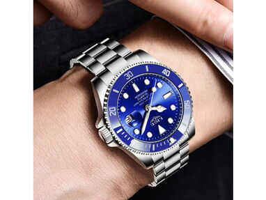 ✳️ Reloj Hombres homenaje a Rolex Submariner color azul NUEVO 🛍️ Reloj Acero Inoxidable Regalo Hombre Gama Alta - Img 56231337
