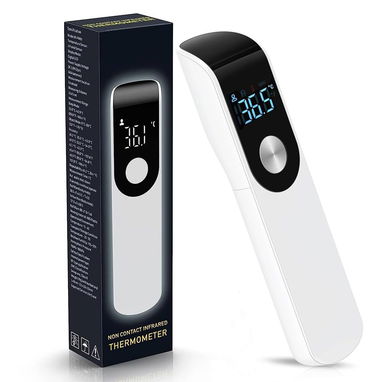 🌡️👶🧑‍⚕️ Termómetro Digital Infrarrojo Sin Contacto – Frente, LCD, Alarma de Fiebre, Lectura Instantánea ℃/℉ - 8/8