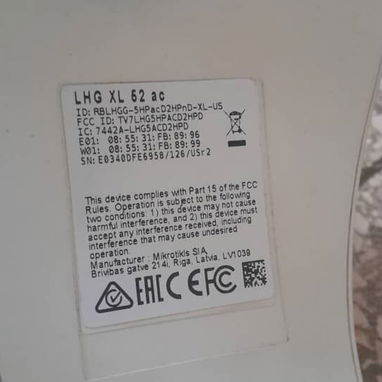 MikroTik LHG XL 62 ac – Antena WiFi de largo alcance - Img 115609139