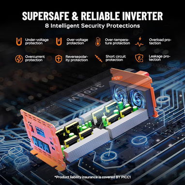 Inversor Homkeep 3000 watts continuos, 6000watts pico - 4/10