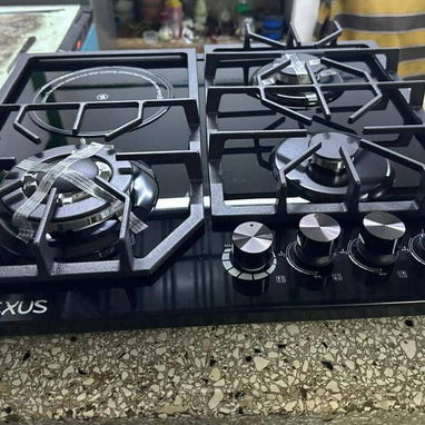 Cocina Empotrada Milexus 4 hornillas (3 gas+1 Infrarojo 1200 w) Negro vidrio templado Precio $250 USD transporte Gratis - 5/9