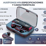 AUDÍFONOS INALÁMBRICOS M19 🎧 - Img 56900964