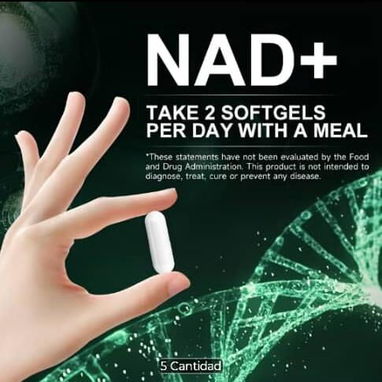 NAD+ 900MG con Niacinamida Riboflavina y Resveratrol. (90 softgel) - 2/6