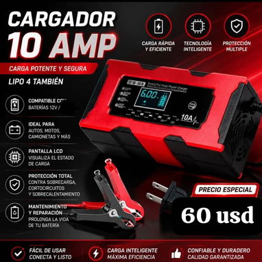 Inteligentes 12 vol cargadores de carro para gel ,ácido lipo4 y reparan la batería 6amp,10 amp, 20 amp y 40 amp nuevos - 4/5