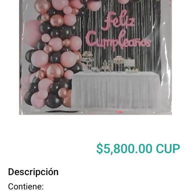 Combos de decoración y set de globos - Img 120851408