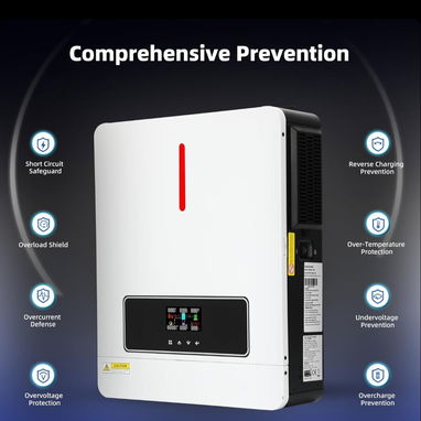Inversor Hibrido kingmox 3000W  6000W 24V a 110v - 2/5