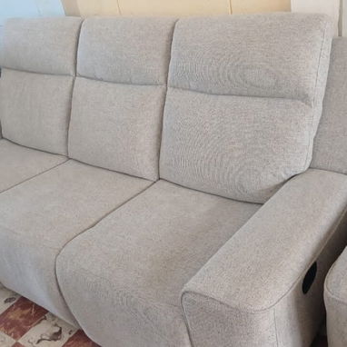 Asiento Reclinable Triple Gris Claro - 3/4