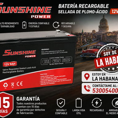 🔋 BATERÍAS DISPONIBLES EN LA HABANA PARA MOTOS Y BAKUPS 🏍️ Batería SOLONG 12V 6Ah para Moto 💰 Precio: 23 USD ✅ - Img 123677743
