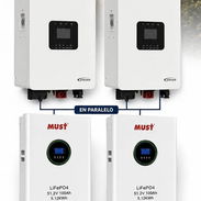 Sistema de 7Kw en Inversor Epever split phase 110v 220v con 10Kwh en batería must - Img 56629107