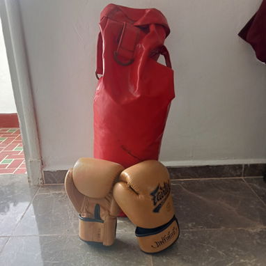 Saco de boxeo y guantes - 2/2