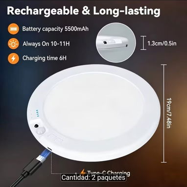 Lámpara de pared recargable - 4/4