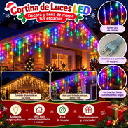 Cortina de luces LED (3 metros de ancho) Colores disponibles 🌈colores 🌟amarillo en 5000 cup - Img 58475755