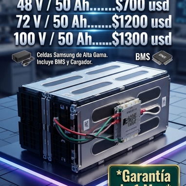 BATERIA SAMSUNG D' CELDAS PRISMATICAS DE 72 Vol x 5️⃣0️⃣ Ah.... Wa.me/+5354260323 ....buscas esa mezcla de Autono - Img 128138737
