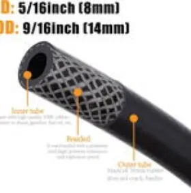 manguera de combustible de 8 mm,originales reforsadas   se vende por metro 1 x10usd comunicar via wassat solamente - Img 94389287