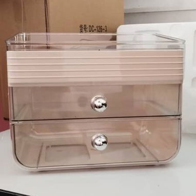 Organizador Para Maquillaje de 3 niveles  Con 2 Gavetas / organizador de maquillaje - 2/4