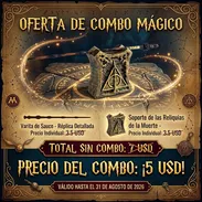 COMBO MÁGICO EN REBAJA (Varita de Saúco + el Soporte de las Reliquias de la Muerte) - Img 56836072