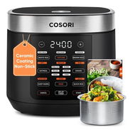 Olla Arrocera COSORI multifuncional 10 Tazas 110V/60Hz 18 funciones, cacerola antiadherente de cerámica y cesta vaporera - Img 56912519