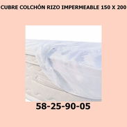 CUBRE COLCHÓN RIZO IMPERMEABLE 150 X 200 - Img 55728916