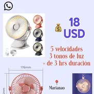 Ventilador recargable con linterna - Img 55607352