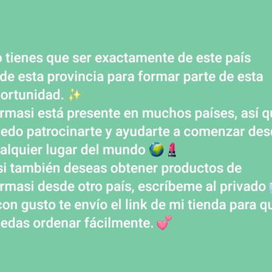 Si quieres pertenecer  a farmasi solo contactame - Img 122302151