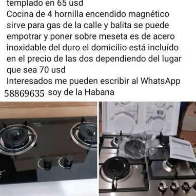 Cocinas de empotrar en la meseta y extractor de humo, olor y vapor - Img 126811510