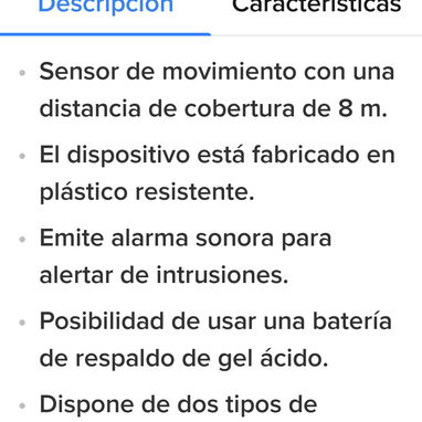 ALARMA CON SENSOR DE MOVIMIENTO - 4/7