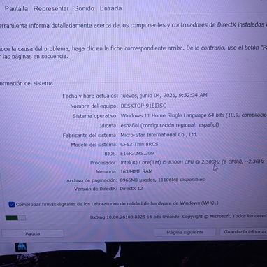 MSI gamer , corre Forza Horizon 6, Resident Evil Requiem, 007 First Light, Pragmata y otros. Soy diseñador e ilustrador - Img 123032716