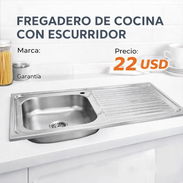 FREGADERO DE COCINA CON ESCURRIDOR - Img 55660596