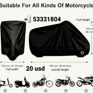 CAPA PARA TAPAR LA MOTO IMPERMEABLE - Img 55728217