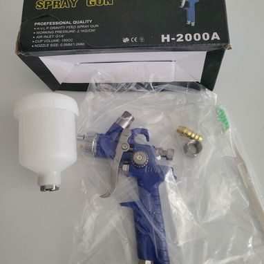 Pistola de pintar ORAZZIO...1.0 mm bokilla ....120ml vaso - Img 111134889