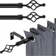 Cortineros extensibles Medidas: 1.22m - 2.13m Colores disponibles: 🖤Negro 6300 cup - Img 57492908