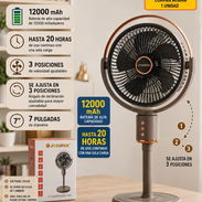 Ventilador recargable Jy-super 7 " de 12000 mAh garantía 15 días damos factura - Img 56132723