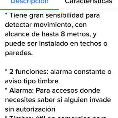 ALARMA CON SENSOR DE MOVIMIENTO - 6/7
