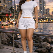 Shorts de Felpa de Mujer 52420333 - Img 54166648