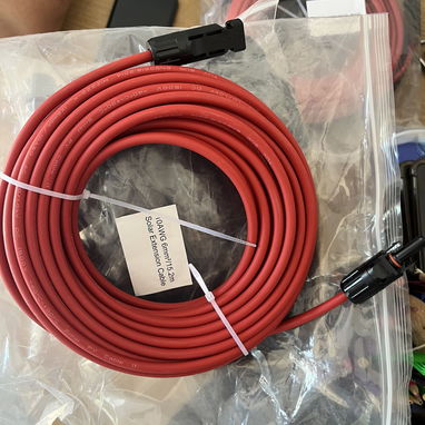 Cables Solares de 10 AWG de 15 metros con sus conectores MC4 original - 3/4