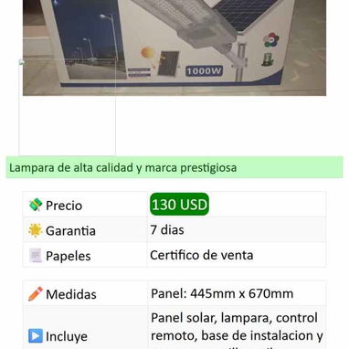 LAMPARAS SOLARES - 2/2