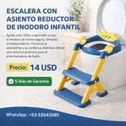 Escalera Con Asiento Reductor De Inodoro Infantil - Img 55995694